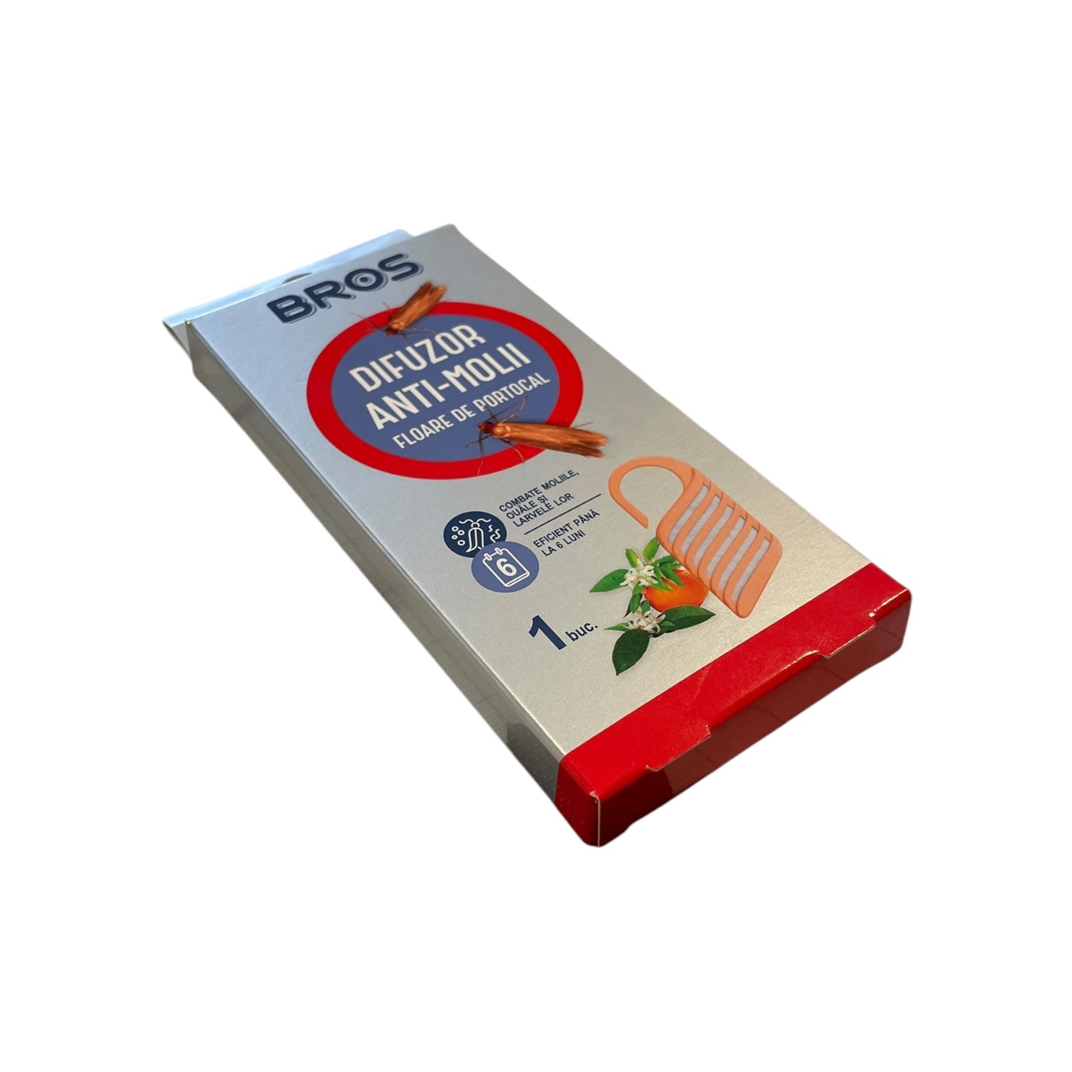 Difuzor Anti-Molii Bros cu Flori de Portocal - Protecție Eficientă pentru Haine și Textile