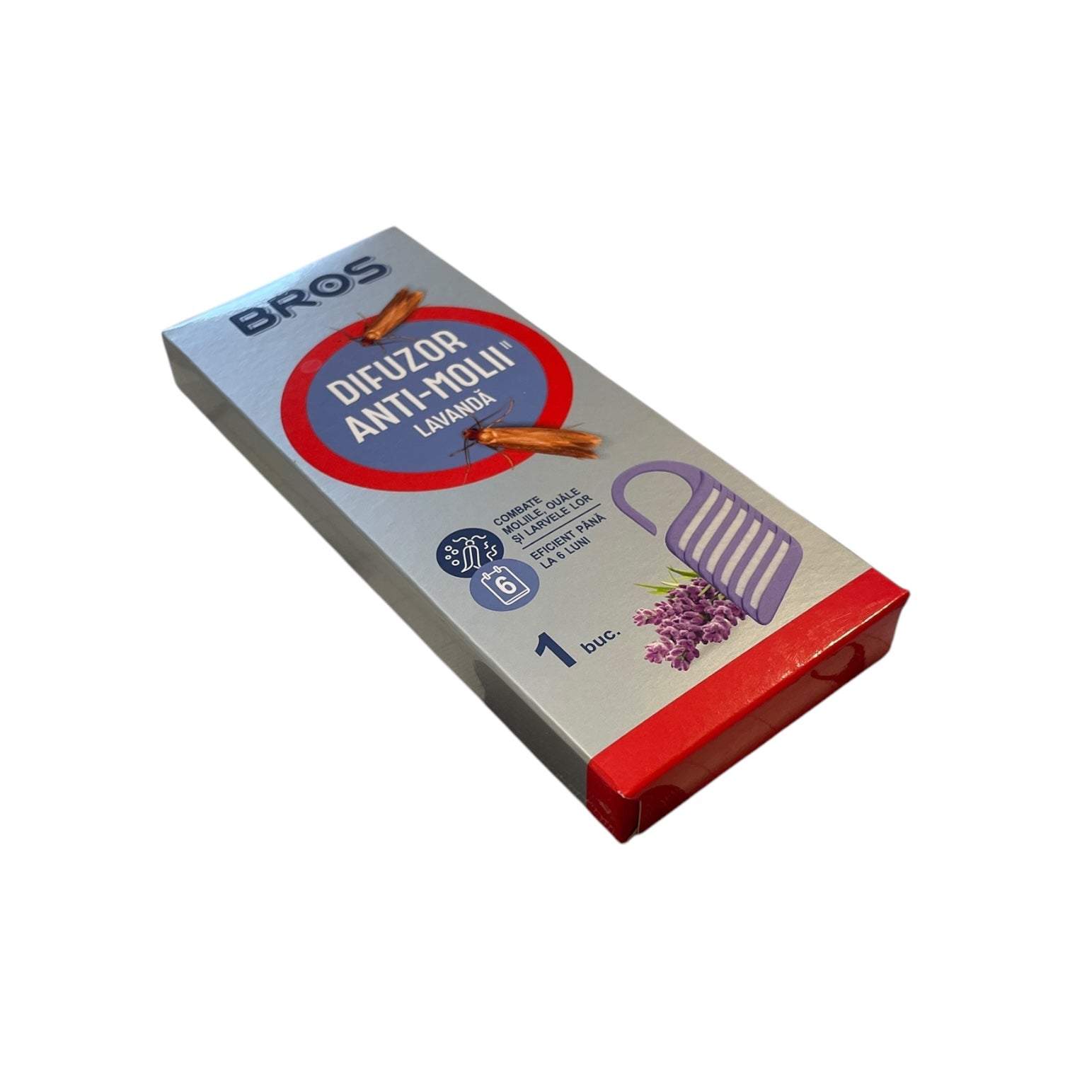 Difuzor Anti-Molii Bros cu Lavandă - Protecție Eficientă pentru Haine și Textile