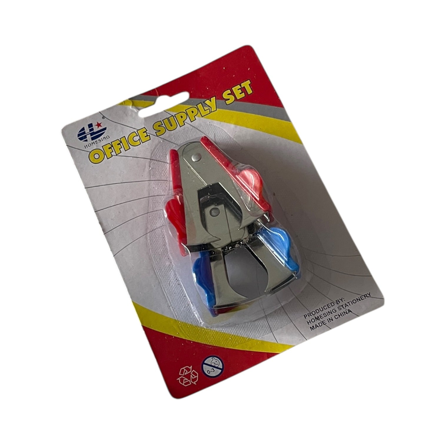 Set 2 decapsatoare de agrafe, mecanism metalic, multicolor