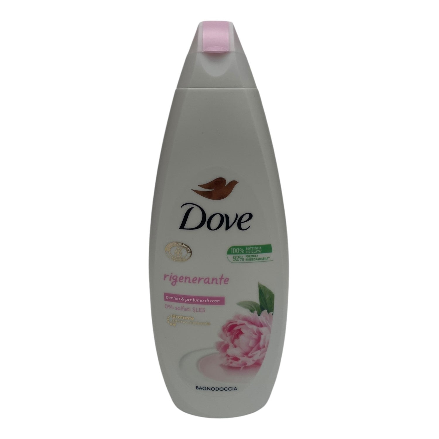 Gel de duș Dove Rigenerante Peonia & Profumo di Rosa, 600ml