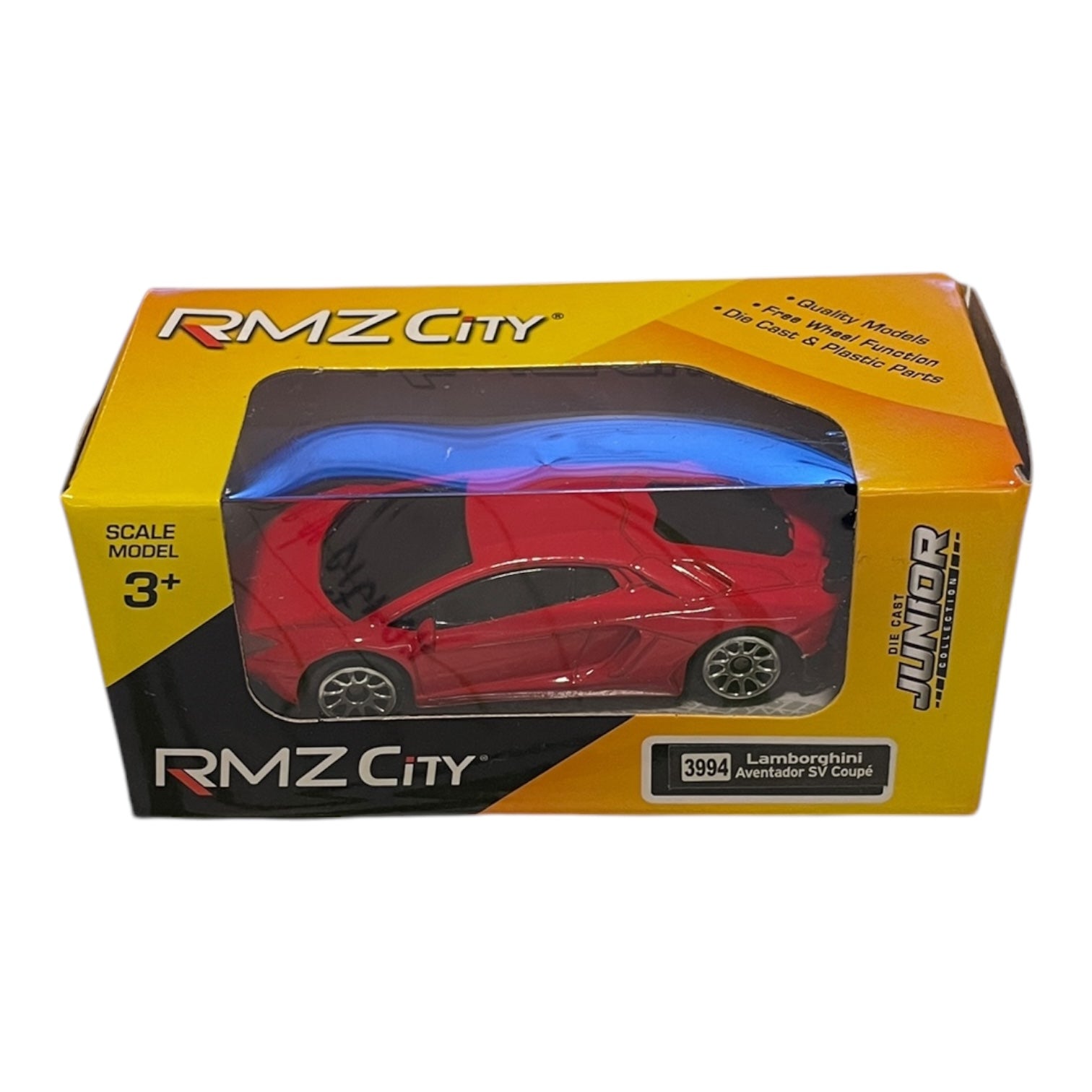 RMZ City Lamborghini Aventador SV Coupé, mașinuță Die-Cast, 1:64, roșu