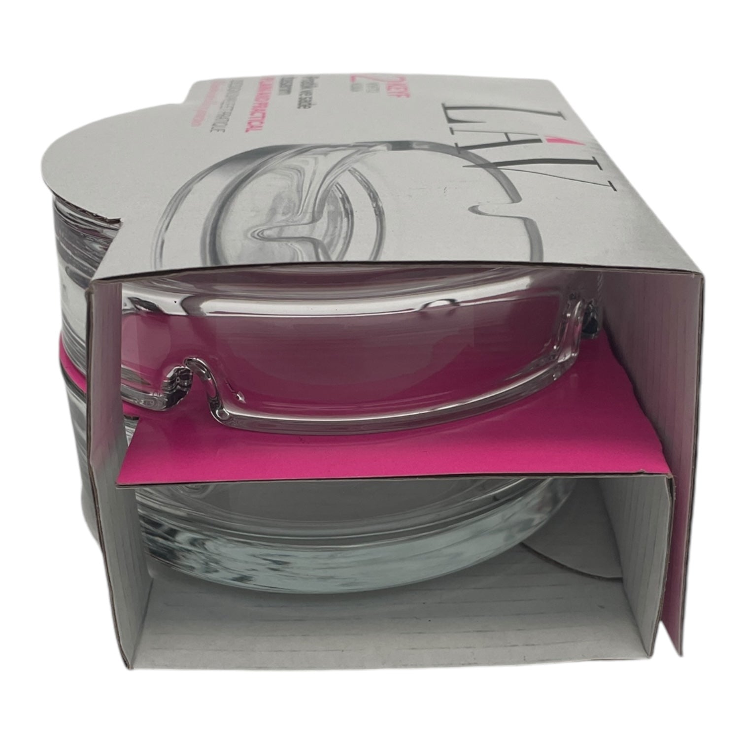 Scrumieră din sticlă transparentă, design simplu și elegant