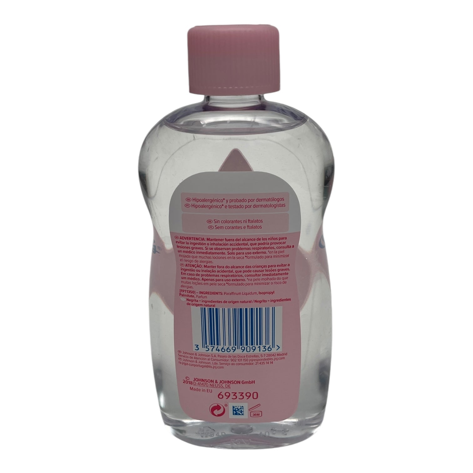 Ulei Johnson’s Baby 300ml, hidratare și îngrijire piele delicată