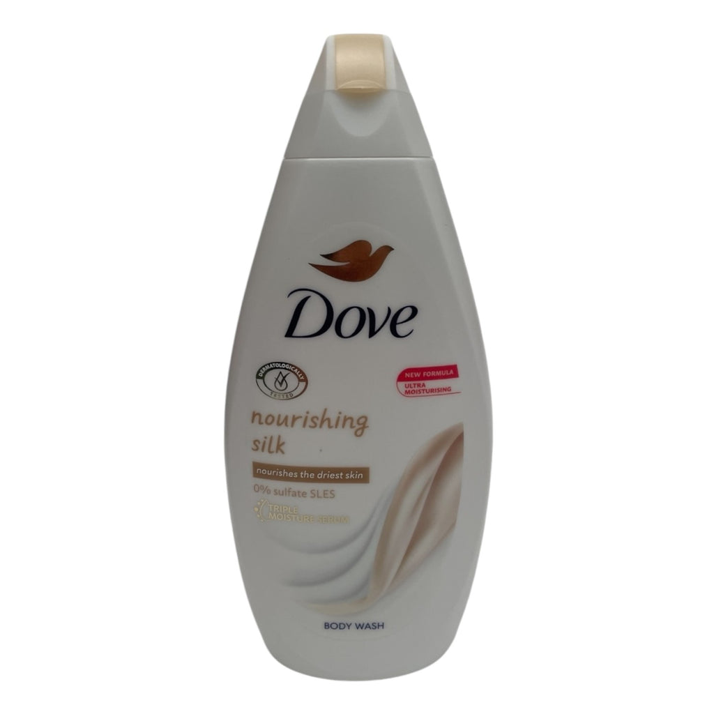 Gel de duș Dove Nourishing Silk, complex pentru piele uscată, 450ml