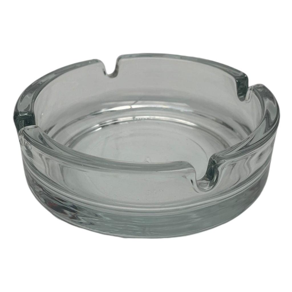 Scrumieră din sticlă transparentă, design simplu și elegant