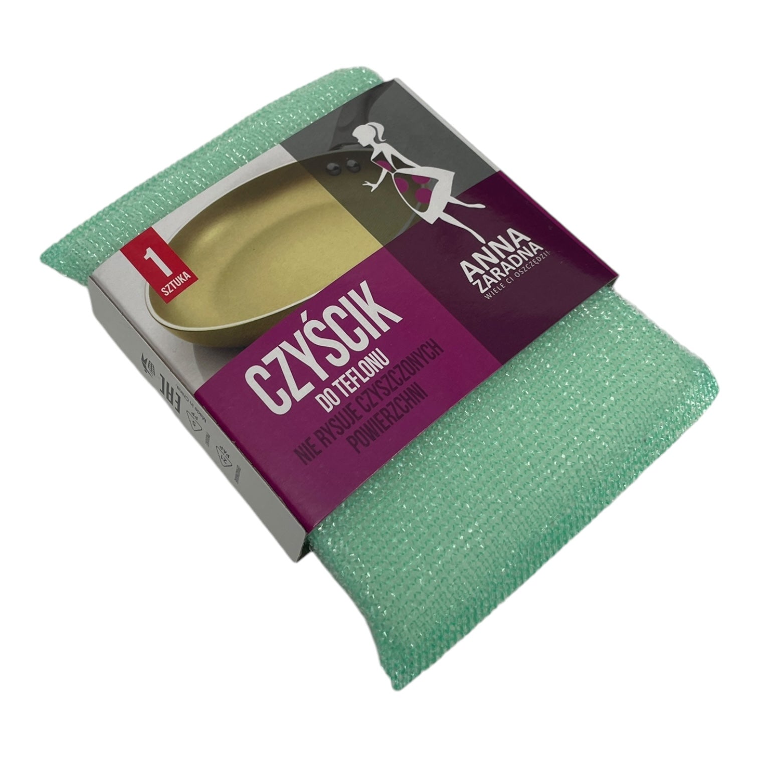 Burete curățare teflon Anna Zaradna - Czyścik, non-scratch, multicolor