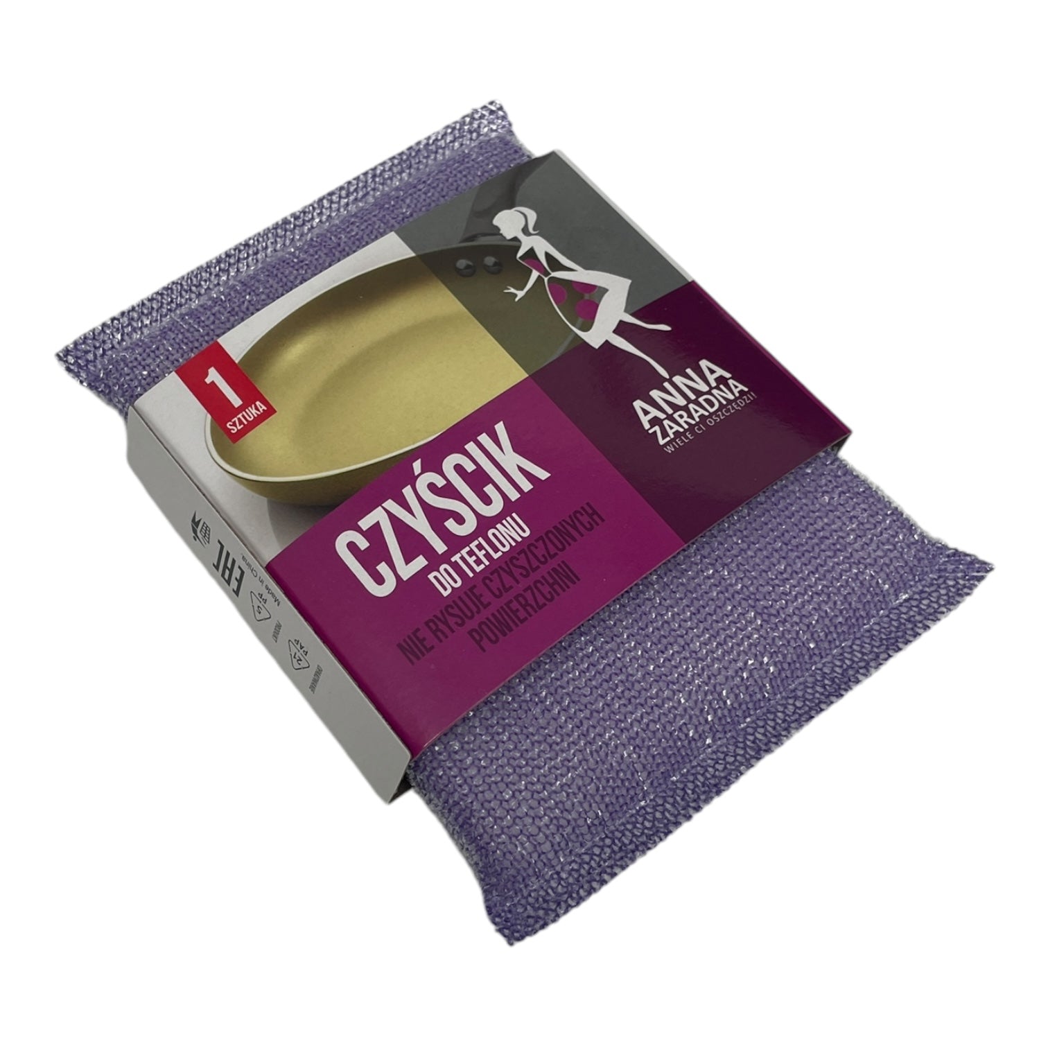 Burete curățare teflon Anna Zaradna - Czyścik, non-scratch, multicolor