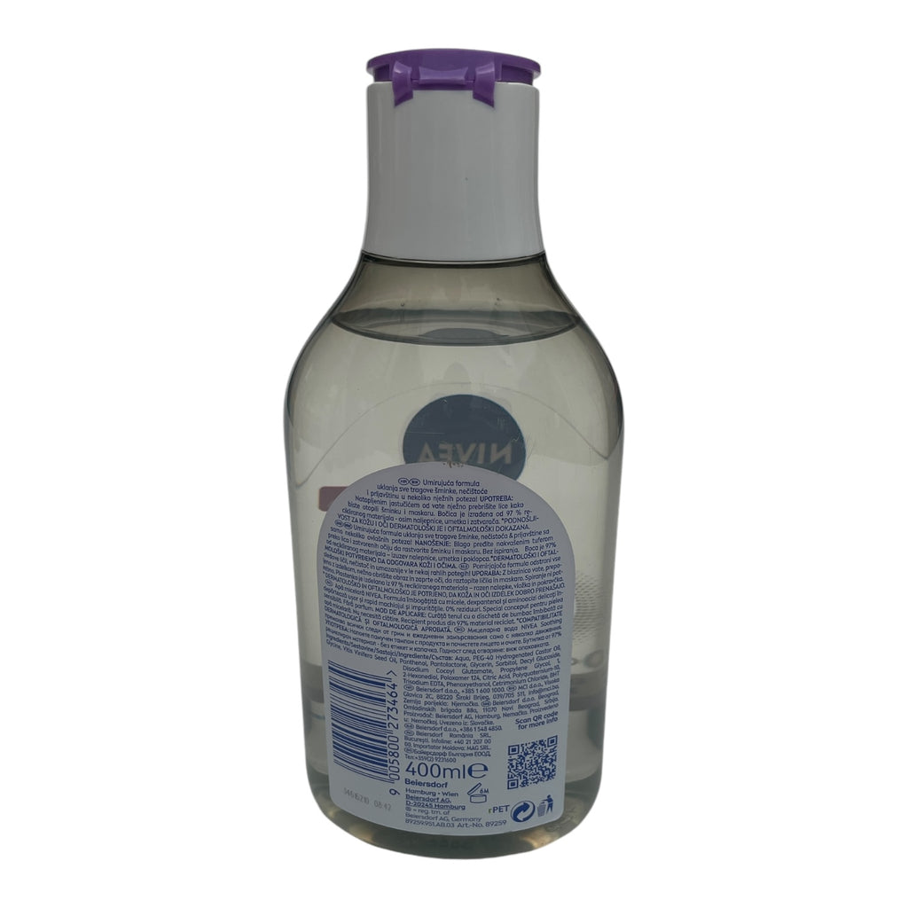 Apă micelară NIVEA Soothing - complex de aminoacizi și dexpanthenol, 400ml