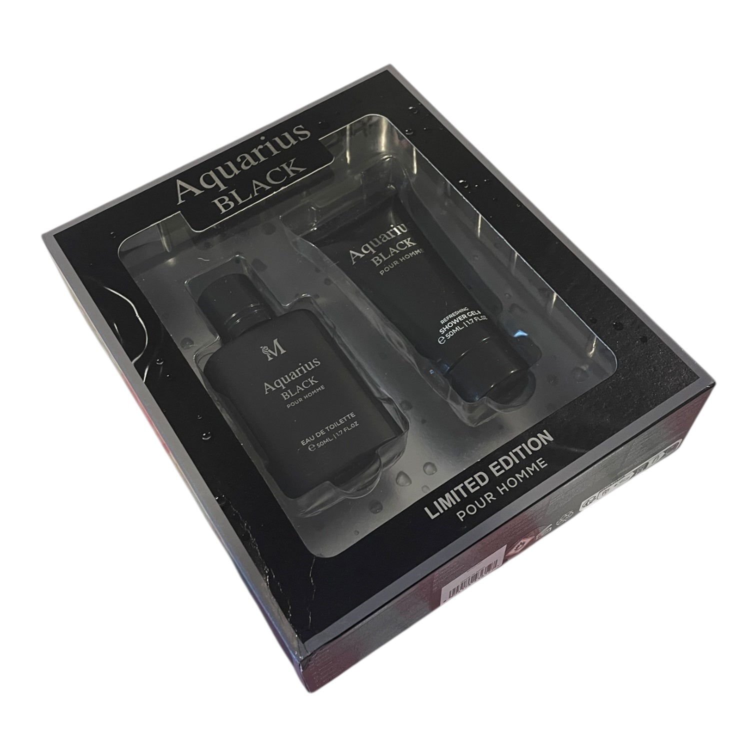 Aquarius Black - Set Cadou Limited Edition Pour Homme (Parfum 50ml + Shower Gel 50ml)