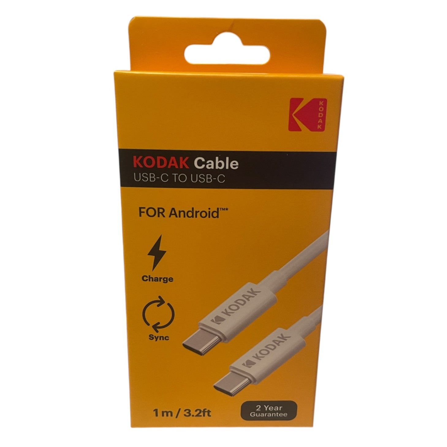 Cablu de încărcare KODAK USB-C la USB-C 1m alb