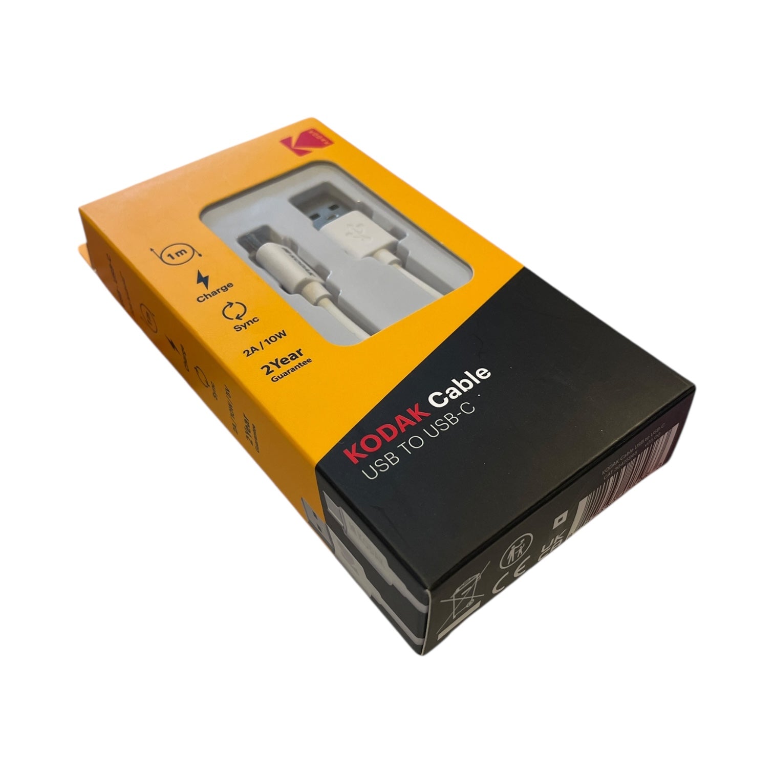 Cablu de Date Kodak USB la USB-C 1m - 2A/10W