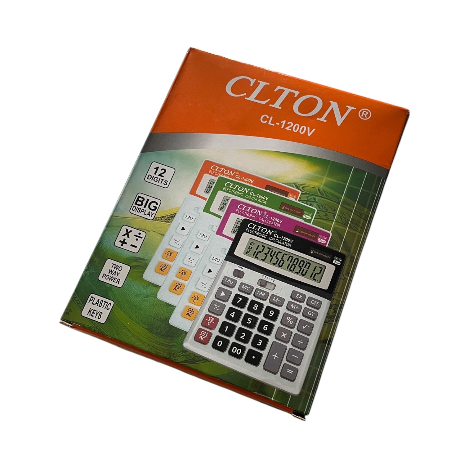 Calculator de birou CLTON CL-1200V, 12 cifre, afișaj mare
