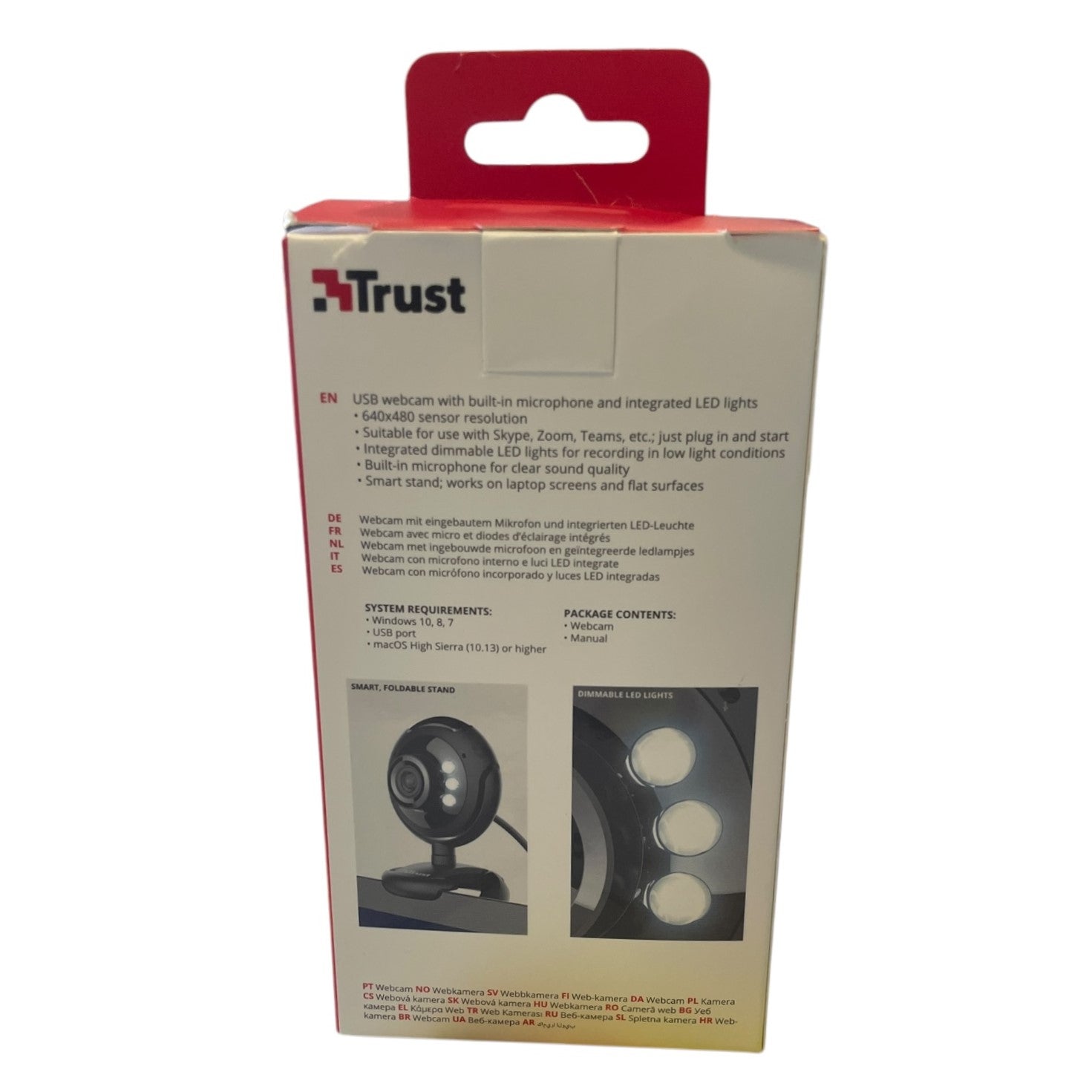 Cameră Web Trust Spotlight Pro cu LED și Microfon - 640x480 USB