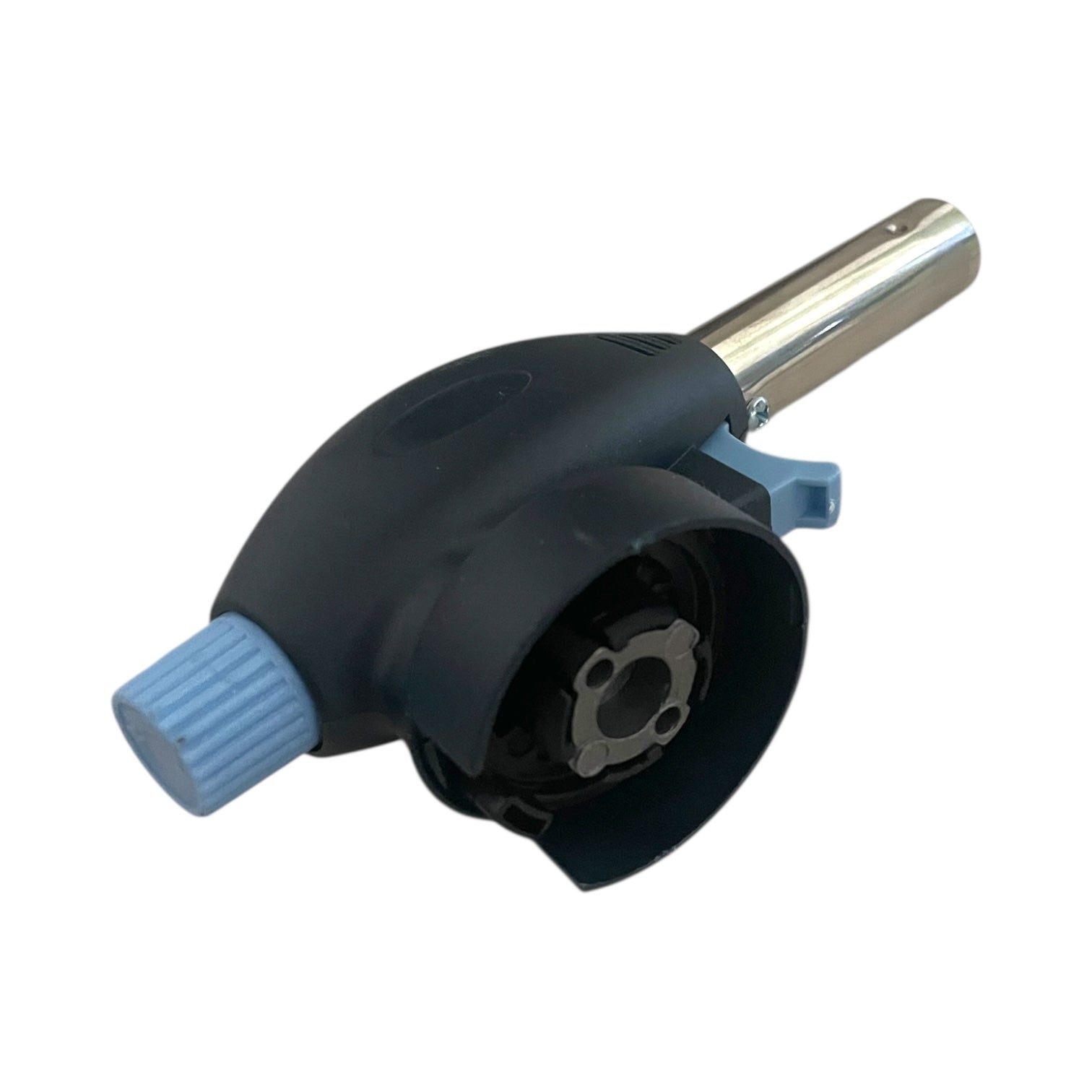 Arzător Gaz cu Aprindere Piezo 1300°C - Buton Albastru, Flacără Reglabilă