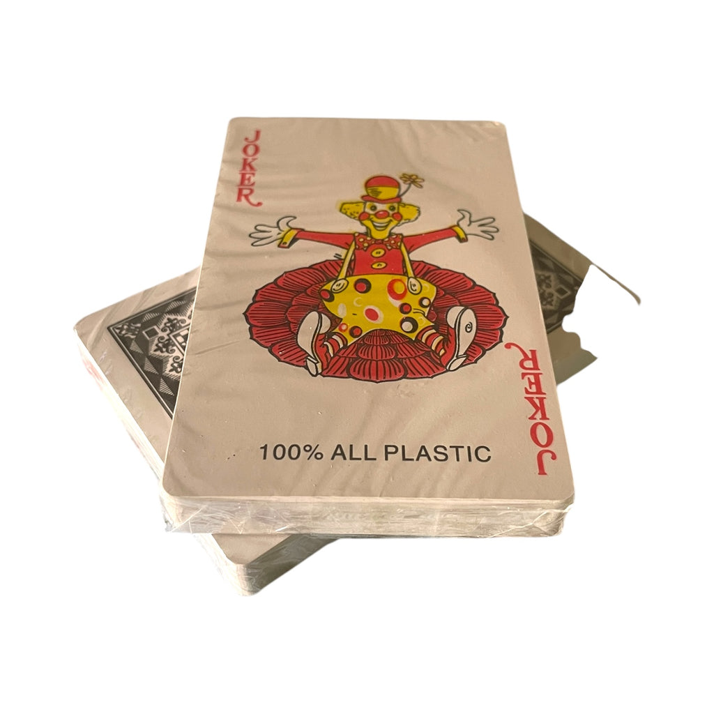 Set 2 pachete cărți de joc din plastic - 100% plastic rezistent, Joker