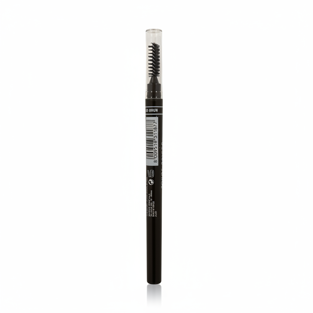Creion sprâncene Deborah Milano 03 brun – cu perie integrată, rezistență îndelungată