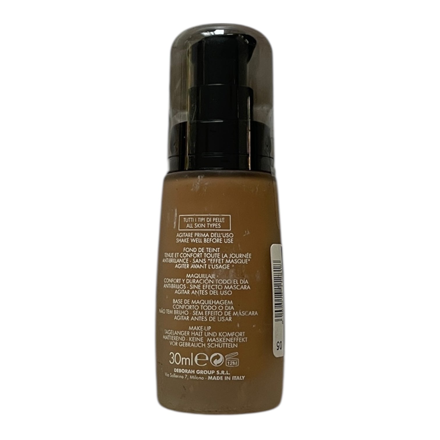 Fond de ten Deborah Milano 24 Ore Perfect - Amber 05 - 30ml - Rezistent 24h