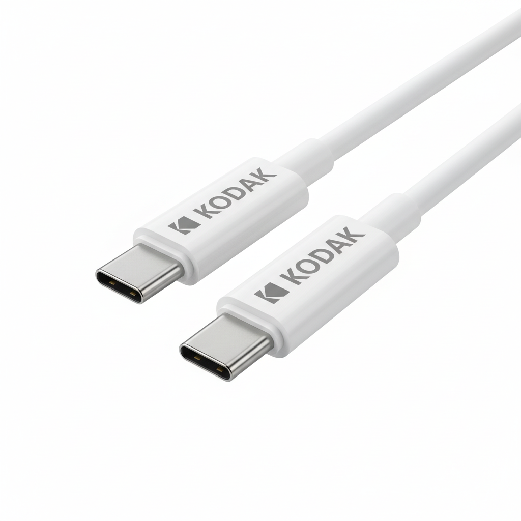 Detaliu conectori KODAK USB-C albi