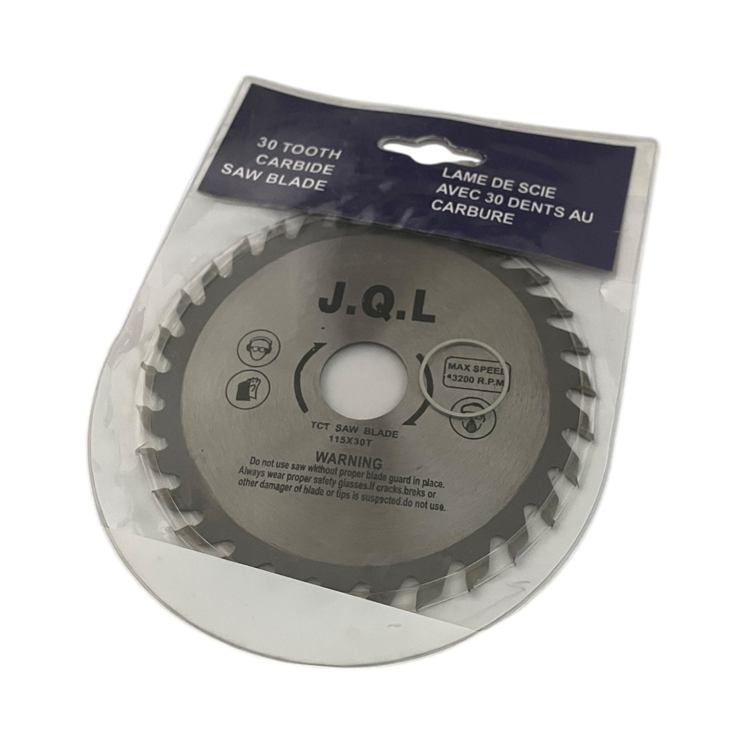 Disc Circular pentru Lemn 115mm (4.5") - 30 Dinți TCT, Gaură 22.3mm