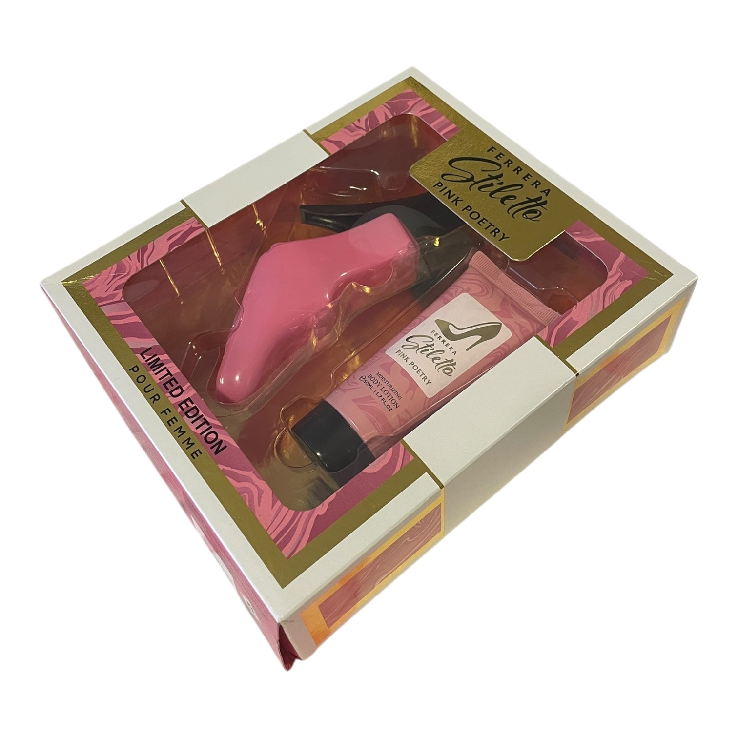 Ferrera Stiletto Pink Poetry - Set Cadou Limited Edition (Parfum 50ml + Body Lotion 50ml)