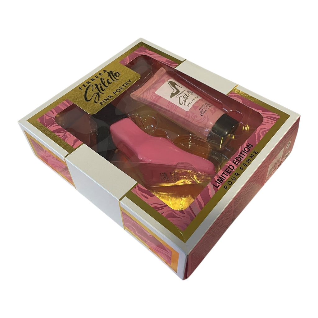 Ferrera Stiletto Pink Poetry - Set Cadou Limited Edition (Parfum 50ml + Body Lotion 50ml)