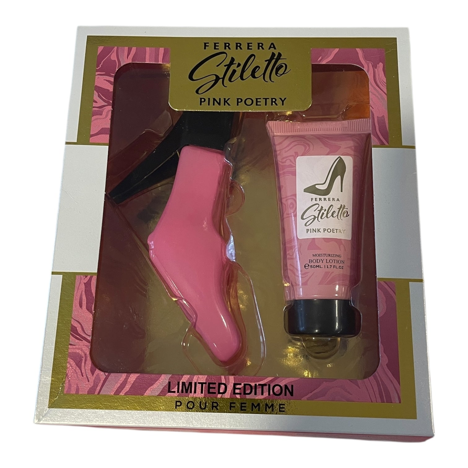 Ferrera Stiletto Pink Poetry - Set Cadou Limited Edition (Parfum 50ml + Body Lotion 50ml)