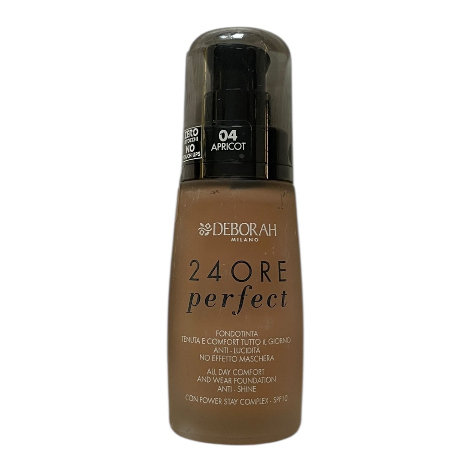 Fond de ten Deborah Milano 24 Ore Perfect - Apricot 04 - 30ml - Rezistent 24h