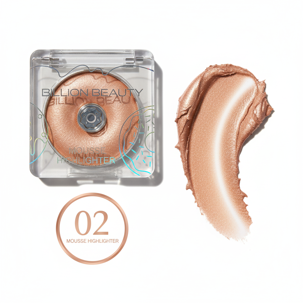 Iluminator față tip mousse Ilion Beauty, efect luminos intens, textură cremoasă