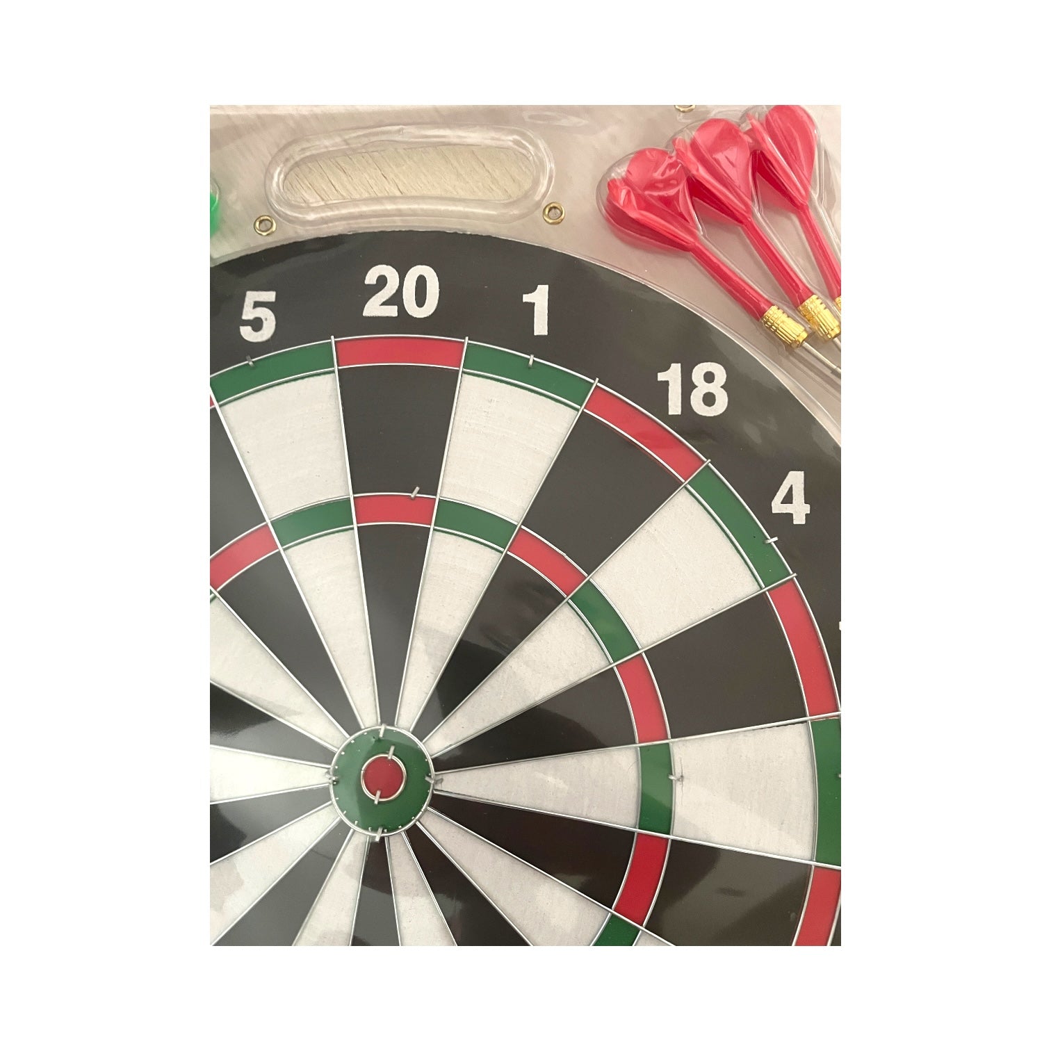 Set darts cu 6 săgeți - joc de perete cu ramă, 45 cm