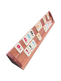 Joc Rummy clasic din lemn masiv lacuit - 106 piese - Mahon