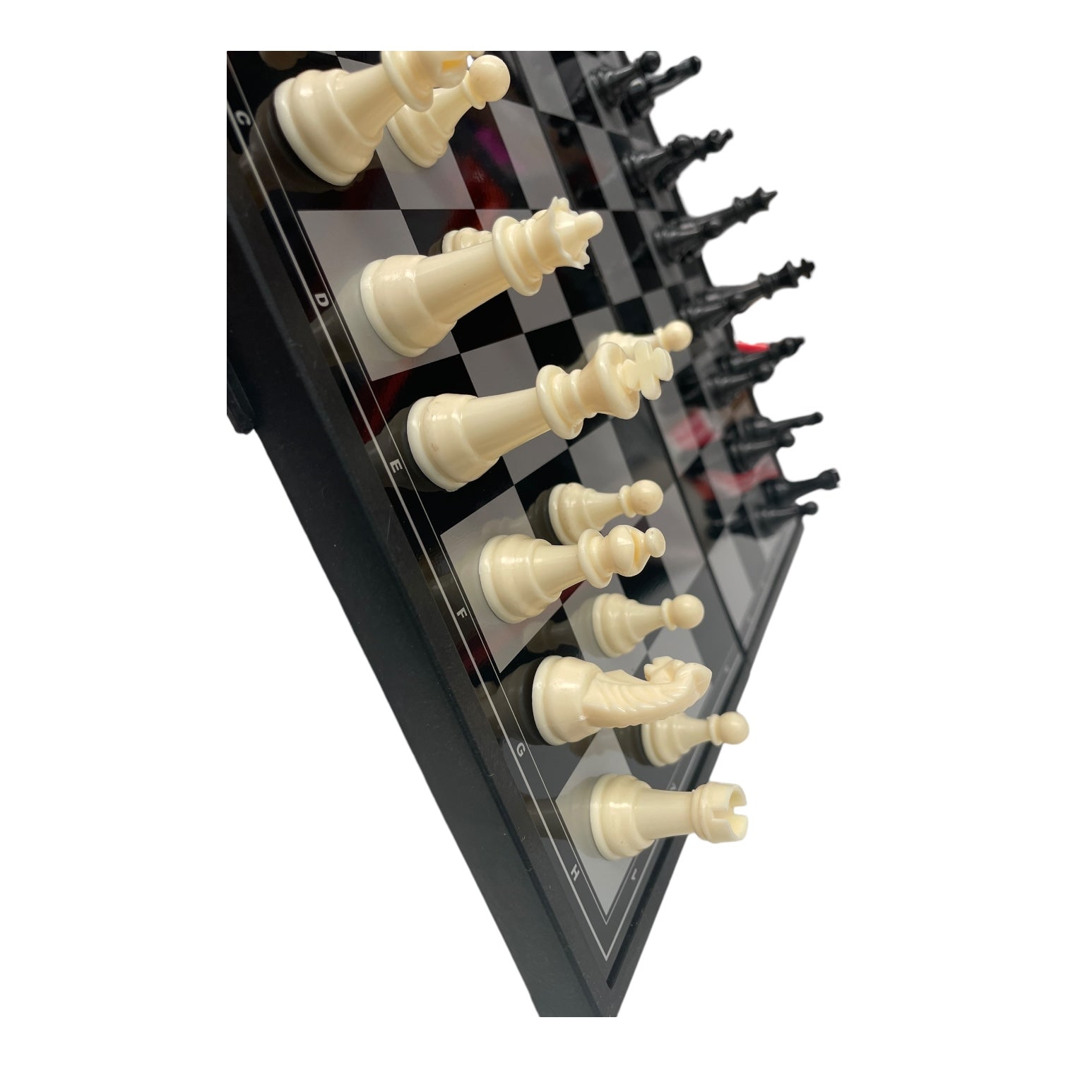 Set jocuri 3 în 1 magnetic - șah, table, dame cu tablă pliabilă 25x25cm