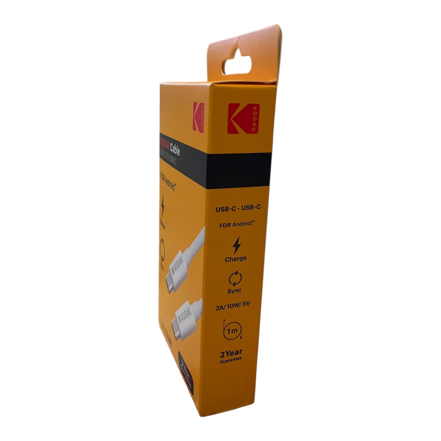 Cablu de încărcare KODAK USB-C la USB-C 1m alb