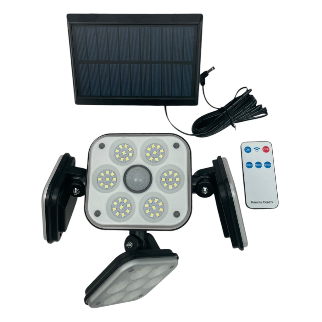 Lampă Solară Exterioară 292 LED-uri cu Senzor Mișcare și Telecomandă - IP65