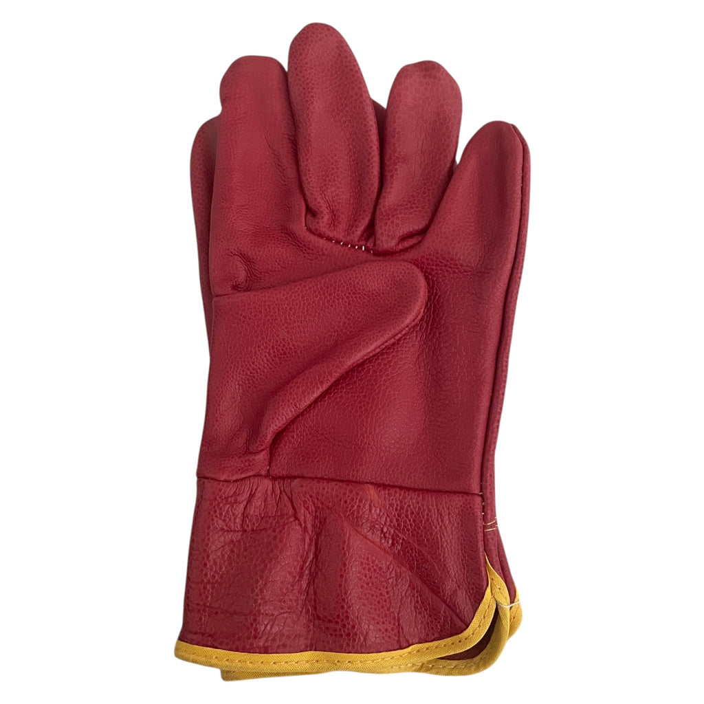 Mănuși de grădinărit pentru femei, imitație piele, rezistente, roșu