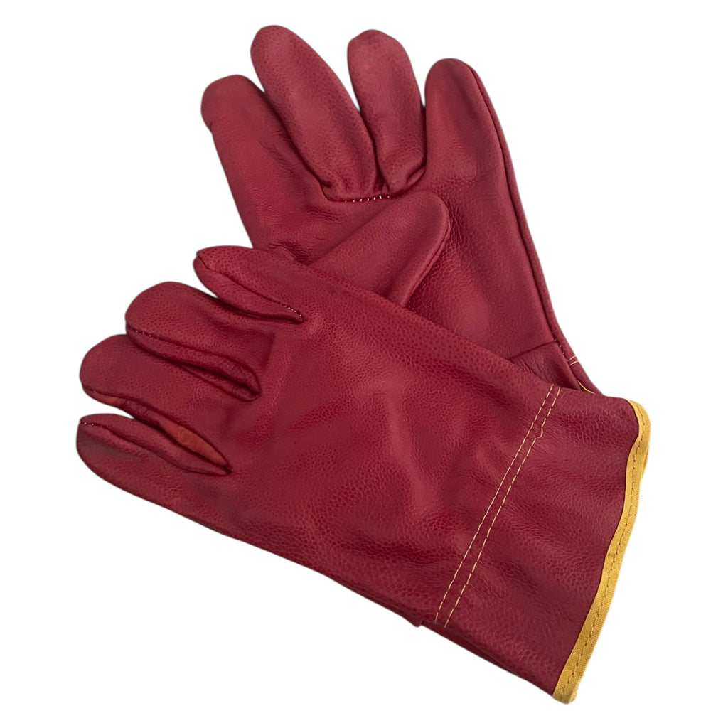 Mănuși de grădinărit pentru femei, imitație piele, rezistente, roșu