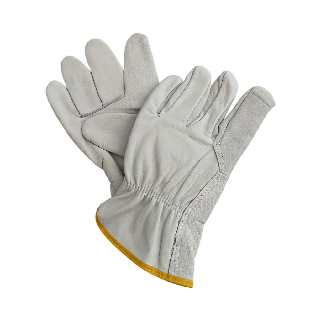 Mănuși de Protecție din Piele pentru Femei XS - Căptușite, Finisaj Galben
