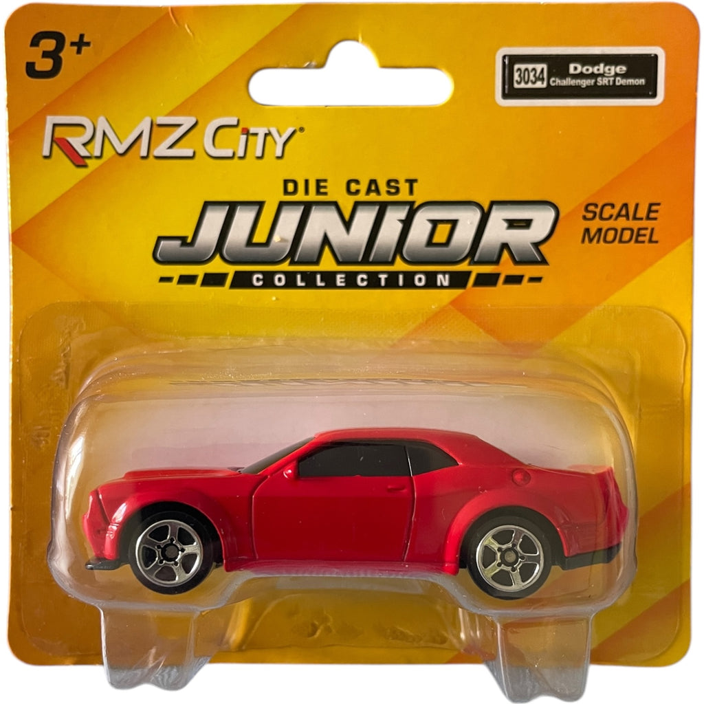 Mașinuță Dodge Challenger SRT Demon RMZ City Junior - Die Cast Metal Roșu