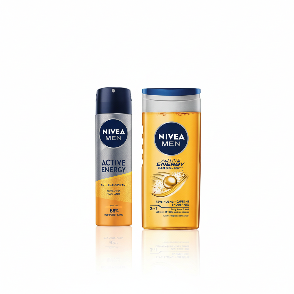 Nivea Men Active Energy - deodorant și gel de duș