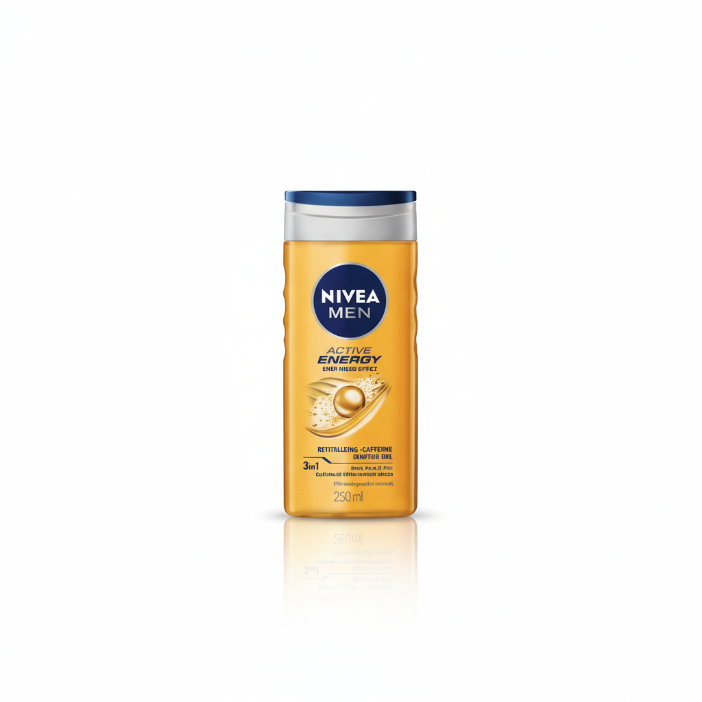 Nivea Men Active Energy gel de duș 250ml - galben