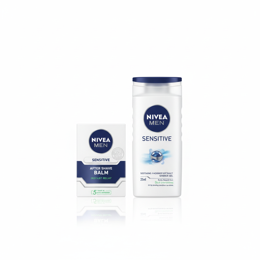Nivea Men Sensitive - gel de duș și balsam după ras