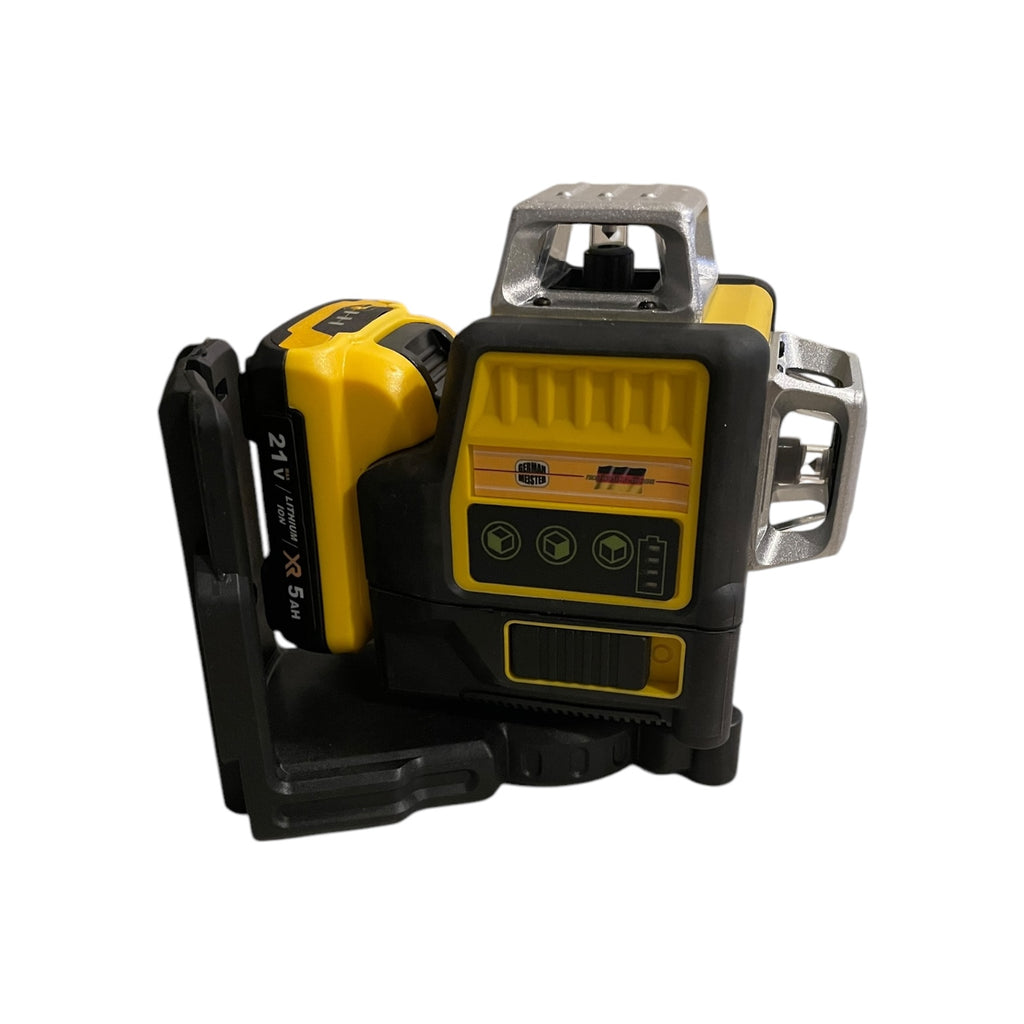 Nivelă Laser 4D German Meister - 16 Linii Laser Verde 360° cu Baterie 21V 5Ah