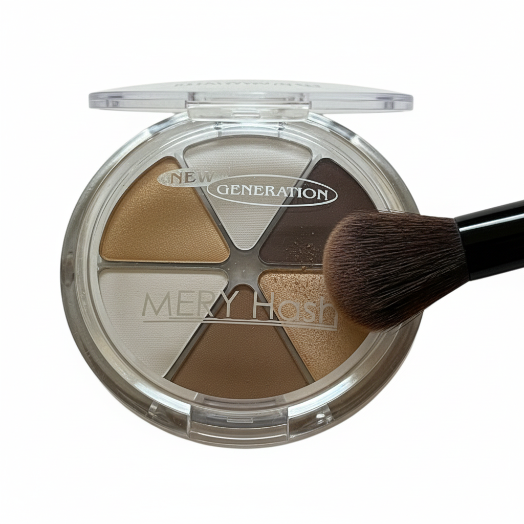 Paletă farduri pentru ochi Mery Hash Ombretto Six, 6 culori, 13.6g