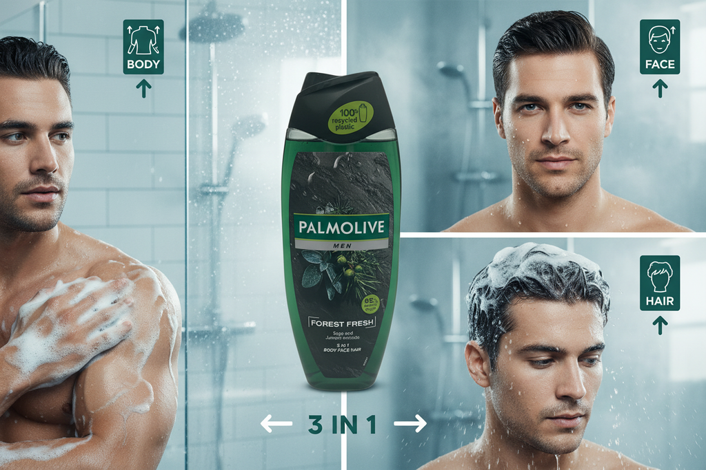 Palmolive Men 3in1 Usage Demonstration