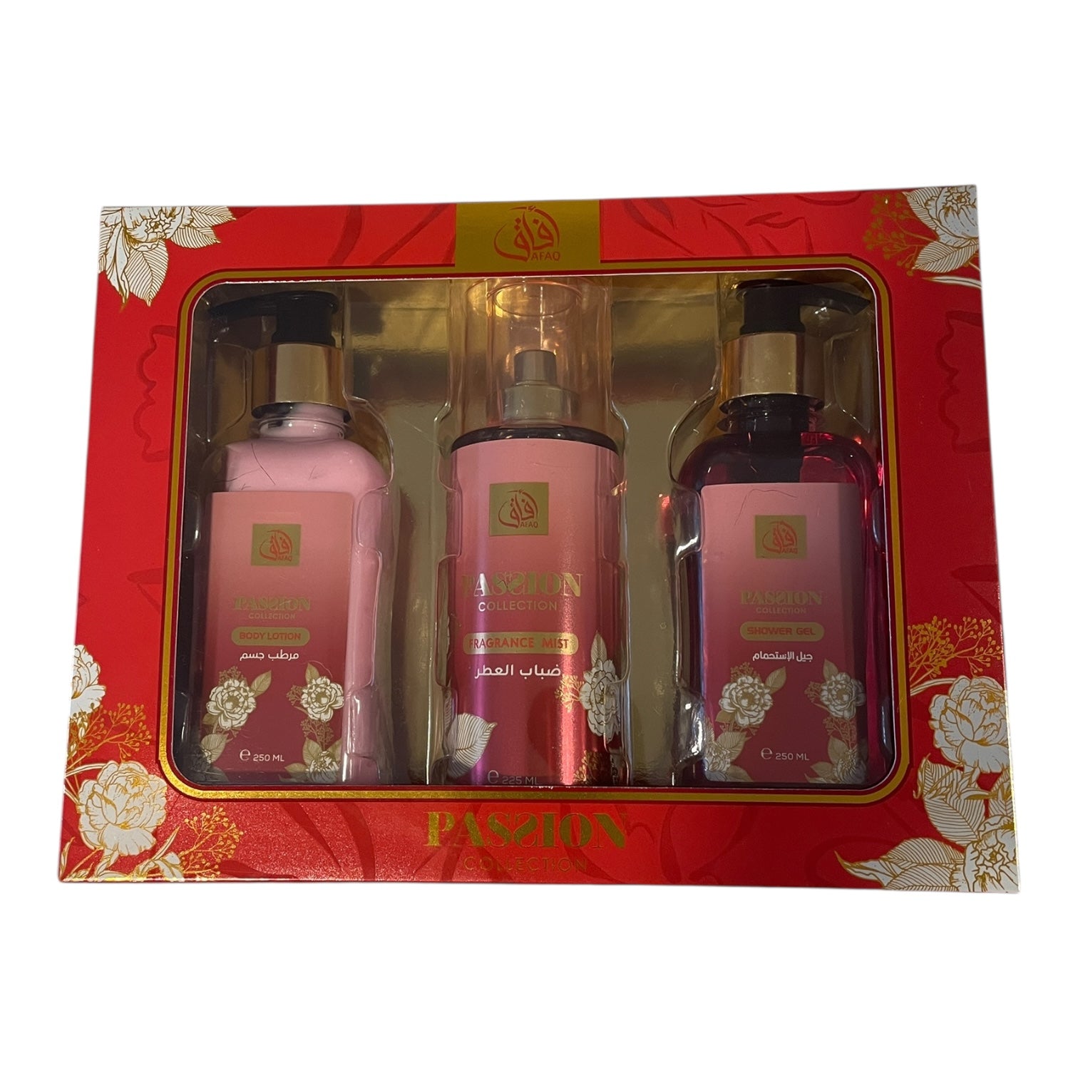 Passion Collection - Set Cadou Complet (Shower Gel 250ml + Fragrance Mist 250ml + Body Lotion 250ml)