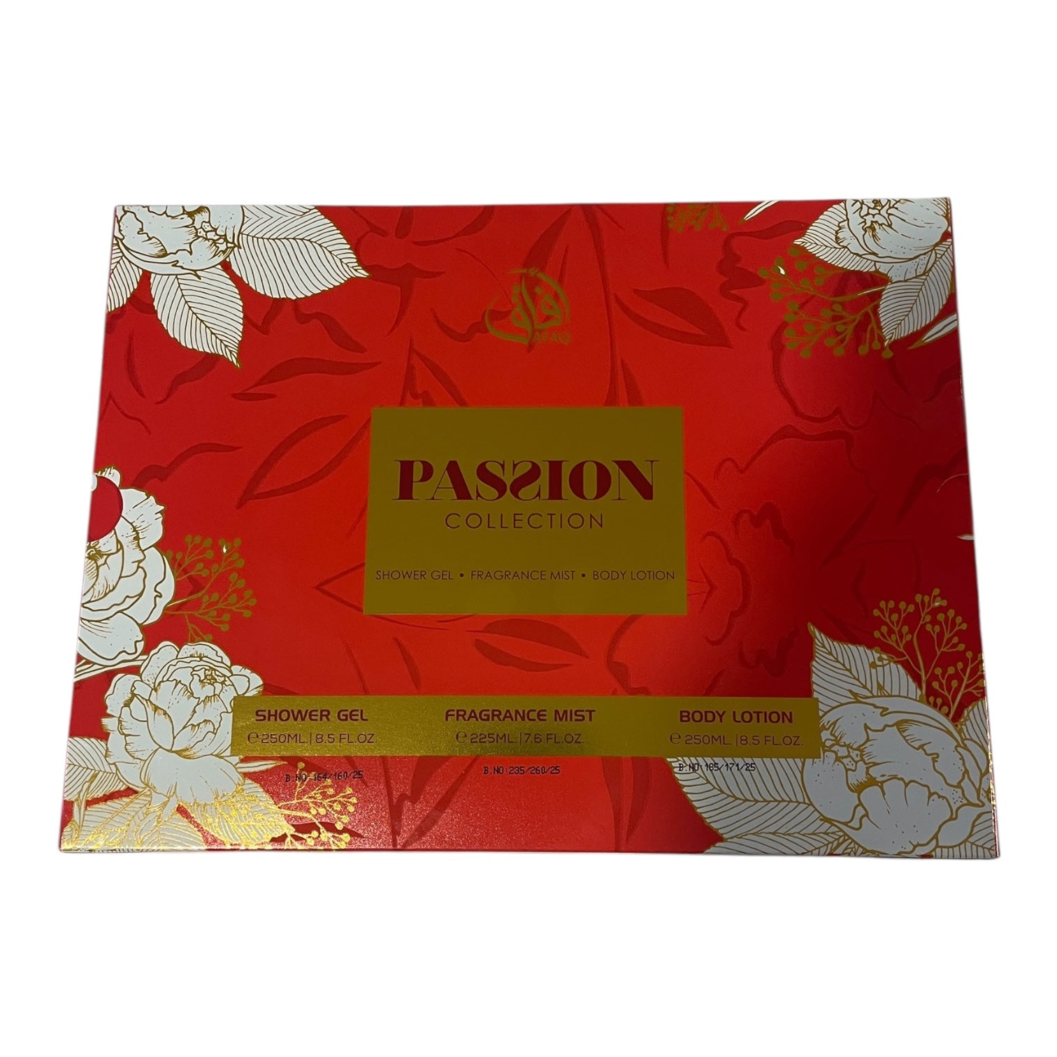 Passion Collection - Set Cadou Complet (Shower Gel 250ml + Fragrance Mist 250ml + Body Lotion 250ml)