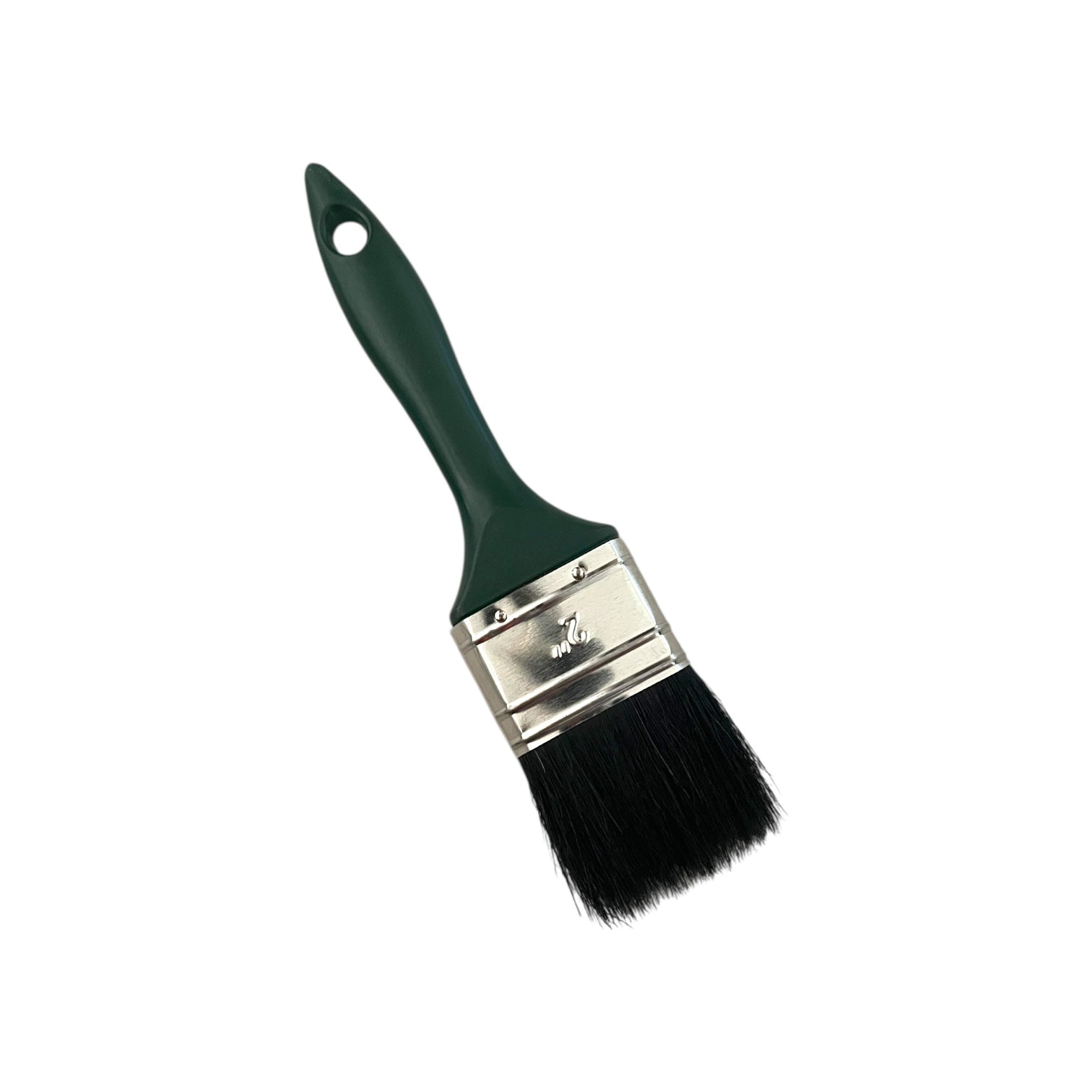 Pensulă de Zugravit Profesională cu Mâner Ergonomic din Lemn - Verde