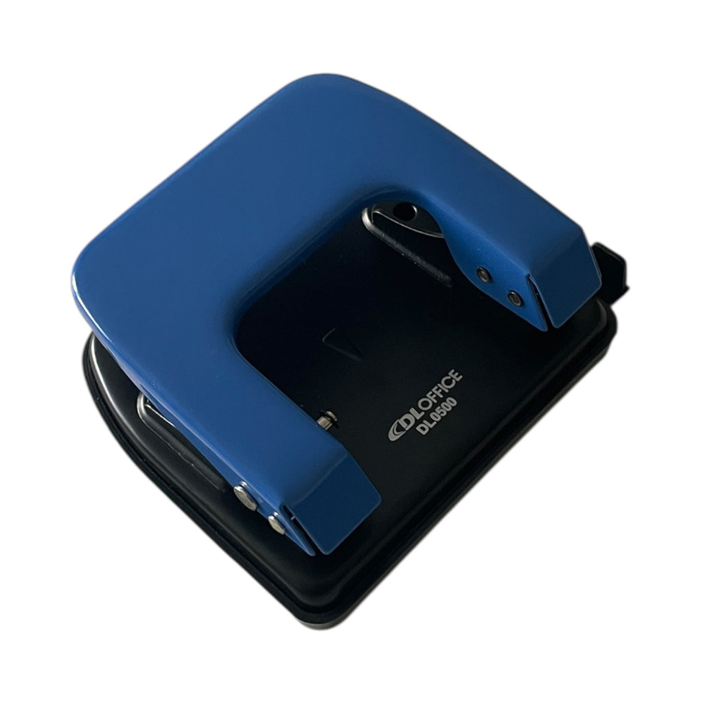 Perforator metalic de birou DL0500, standard, albastru