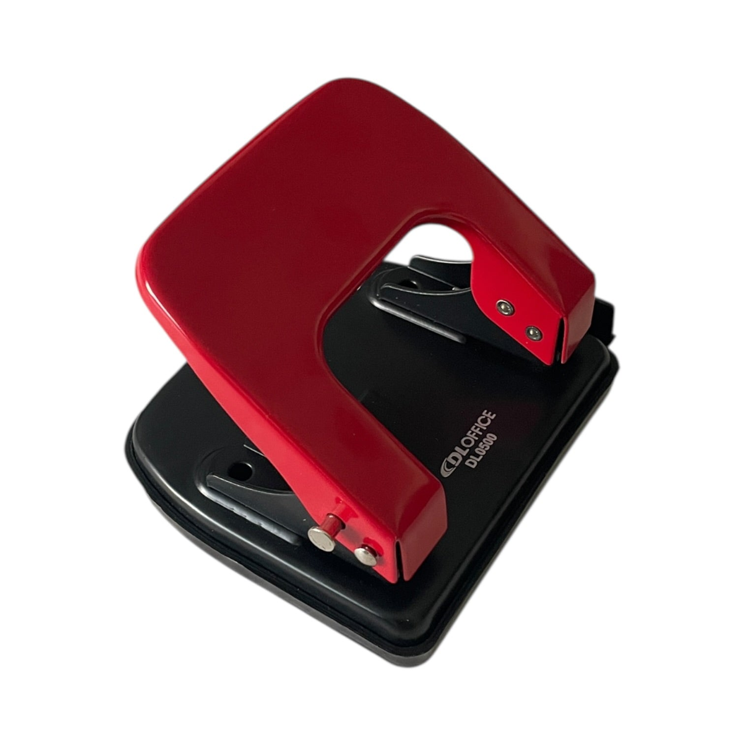 Perforator metalic de birou DL0500, standard, rosu