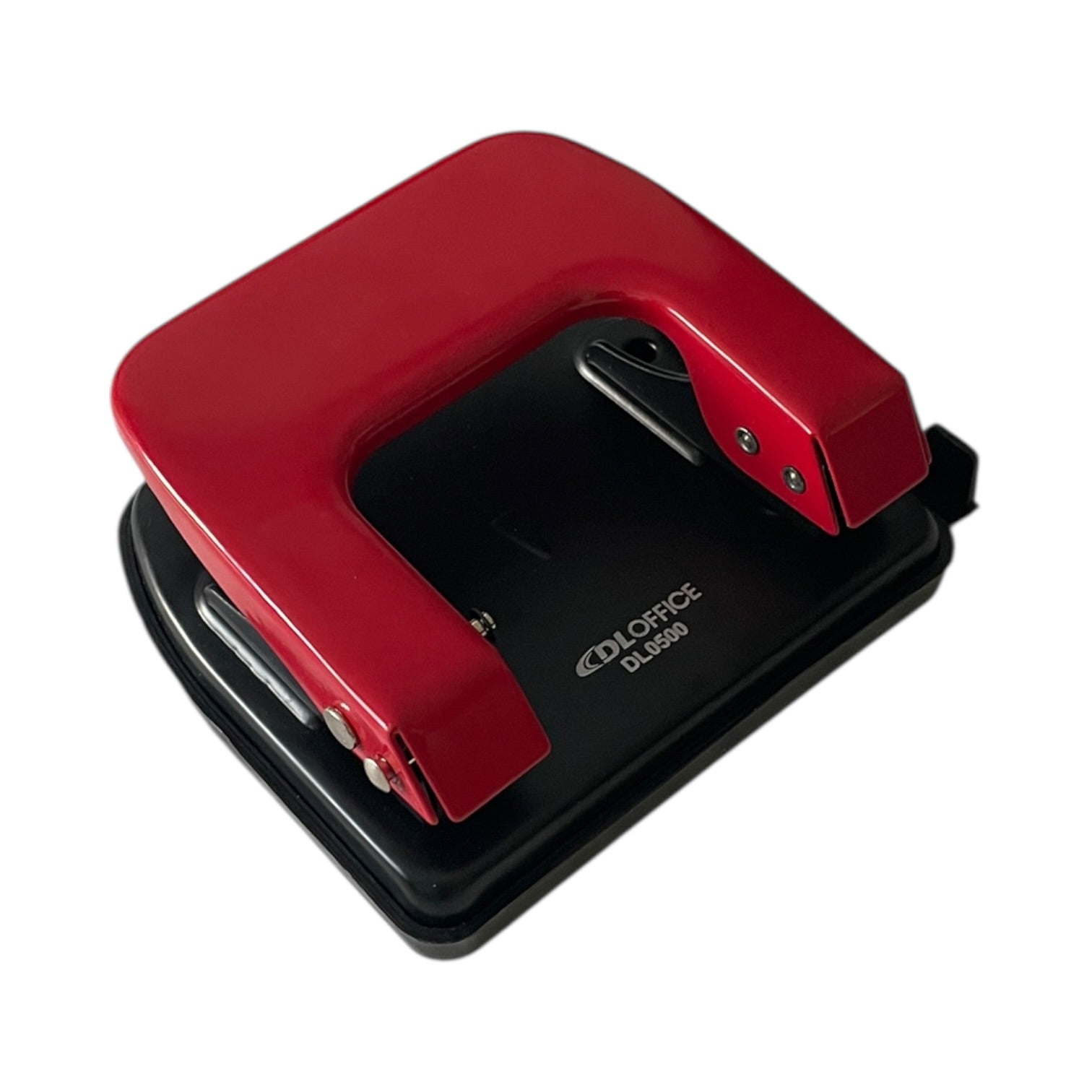 Perforator metalic de birou DL0500, standard, rosu