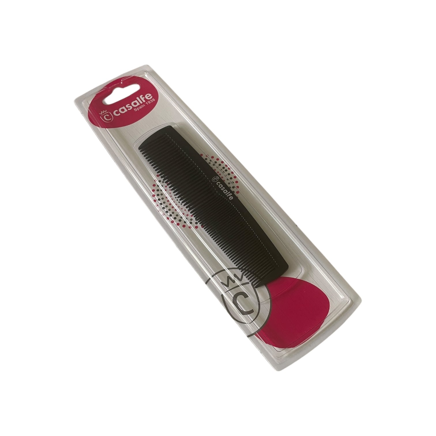 Pieptăn de Buzunar Casalfe 934 - Negru 13cm